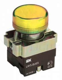 Индикатор LAY5-BU65 d=22мм желтый IEK